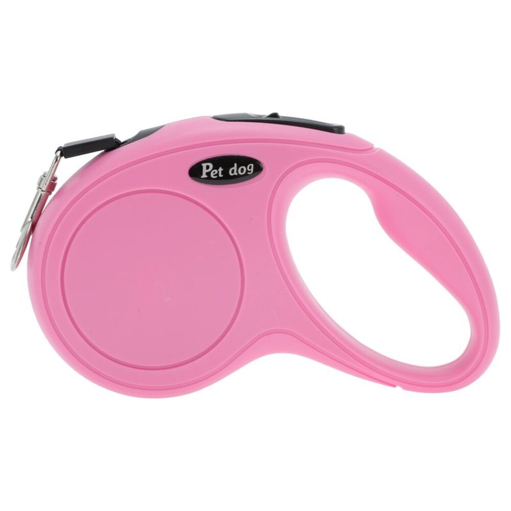 Classical Retractable Pet Leash 196.85" Pink